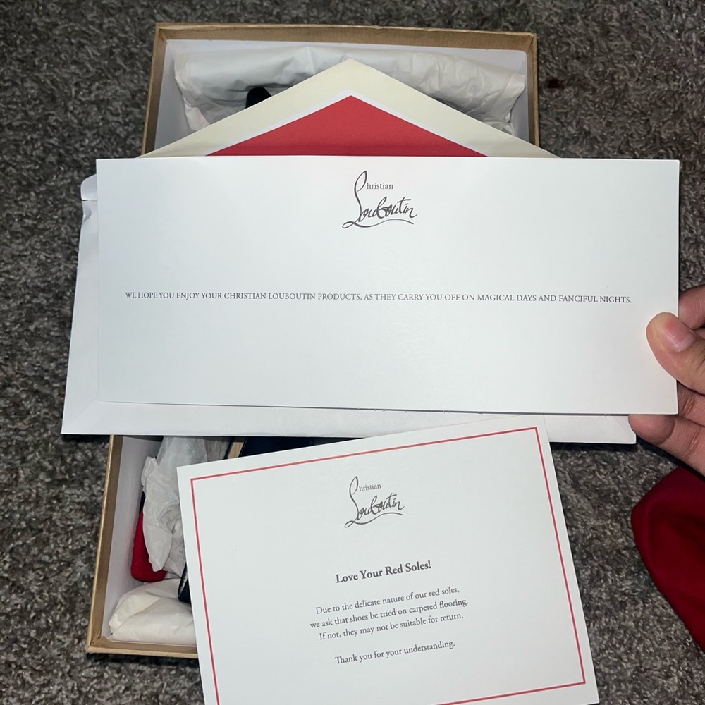 Christian Louboutin Black Patent Heels - Picture 2 of 6